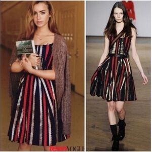 Marc by Marc Jacobs rope striped jacquard dress